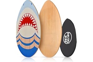 seething 35 Inch Skimboard with High Gloss Coat Wood Skim Board for Beginners,Kids, Teenagers, Adults and All Skimming