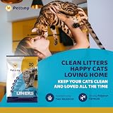 Pettiny 20 Cat Litter Tray Liners with Drawstrings Extra Strong 87 x 41 cm view 5