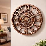 Garden Mile Bronze 30cm Waterproof Outdoor Wall Clock with Roman Numerals view 10