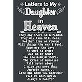 Letters To My Daughter Quotes Letters To My Daughter In Heaven: Grief Journal Notebook For Mom & Dad,  Blank Lined Book To Write In...: Studio, Blackletters: 9798647618511:  Amazon.com: Books