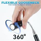 MANWALD Magnetic Flashlight Pickup Tool Extendable 8-24in USB Rechargeable view 5