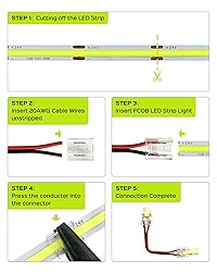 JACKYLED 8mm 2Pin FCOB COB LED Light Strip