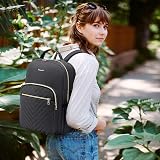 LOVEVOOK Laptop Backpack 15.6 Inch Women Waterproof USB Charging Port Dark Gray view 6