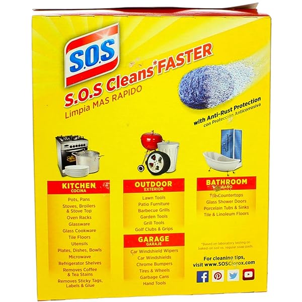 S.O.S. STEEL WOOL SOAP PADS 10 PADS
