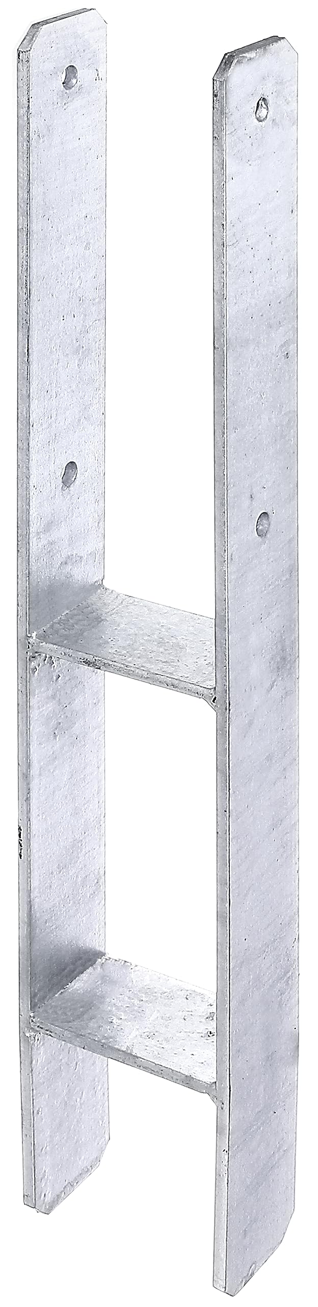 GAH-Alberts H-Post Base Hot-dip Galvanised, Total Height: 600 mm, Material Thickness: 6 mm lichte Breite: 95 mm