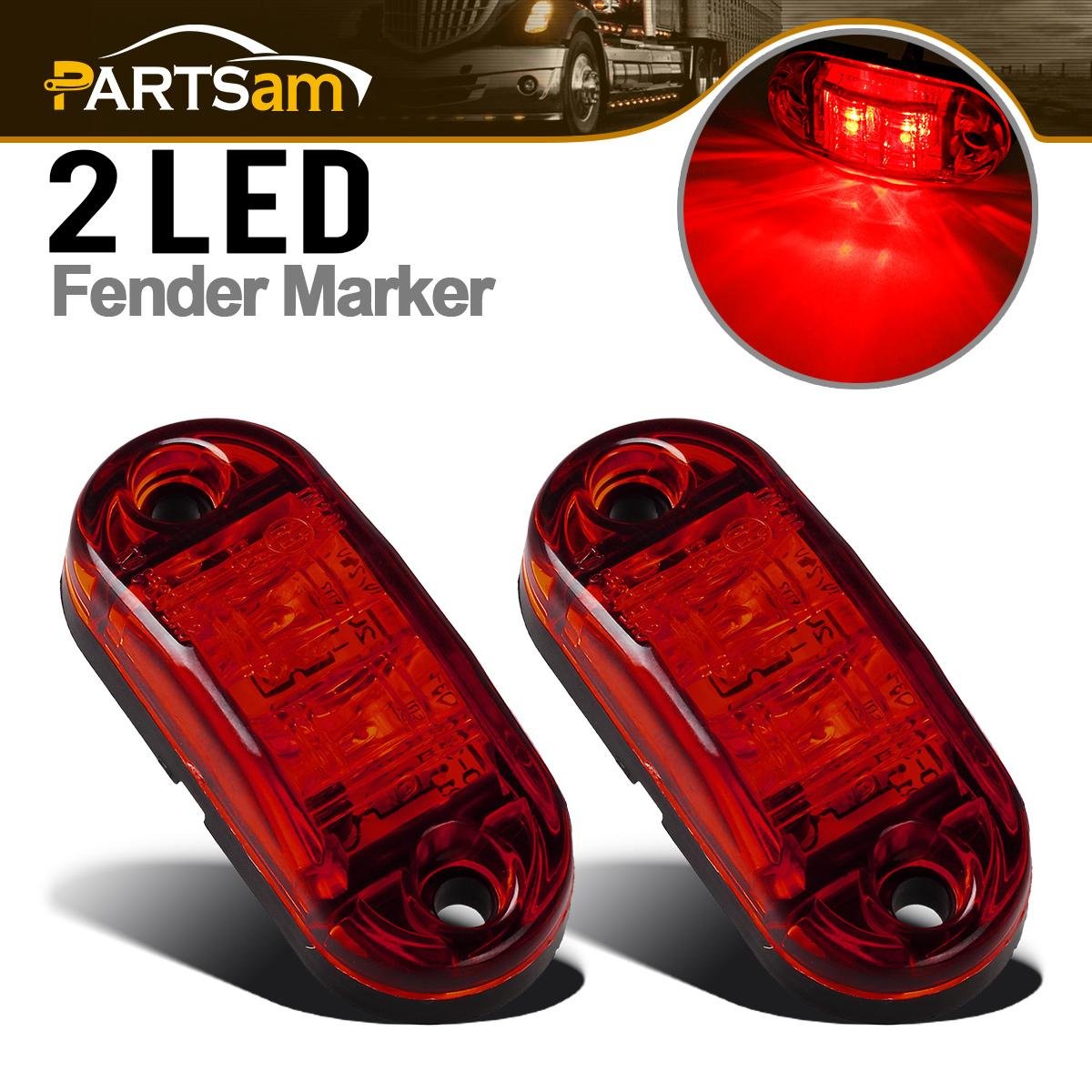 Boat Marine Led Lights Sealed Oval Trailer Clearance and Side Marker
