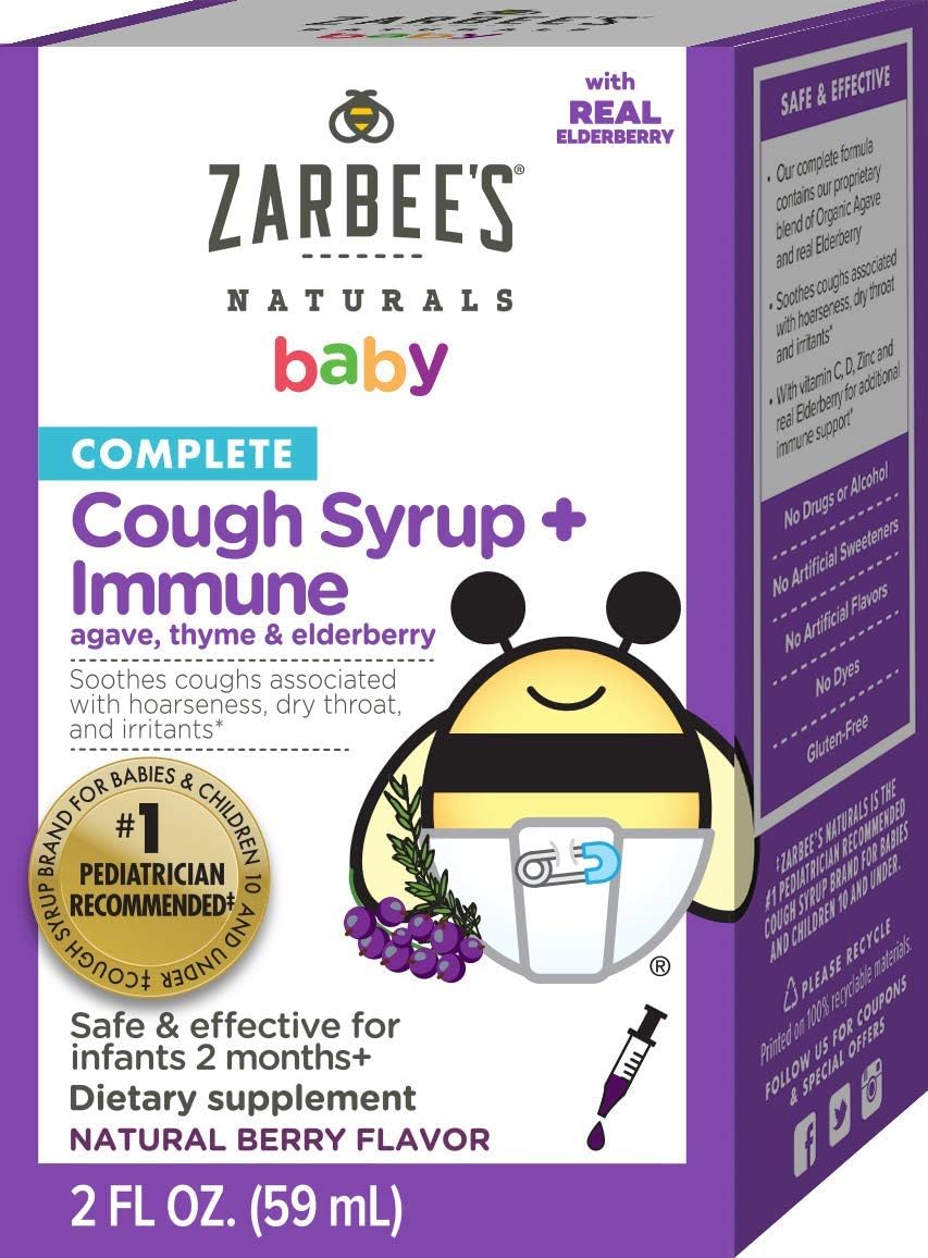 Complete Baby Cough Syrup Immune With Agave Thyme Elderberry 2 Ounce 857647007615 Ebay