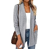 LILLUSORY Cardigan Sweaters for Women Lightweight Open Front Cardigans Casual Loose 2026 Spring Outfits with Pockets