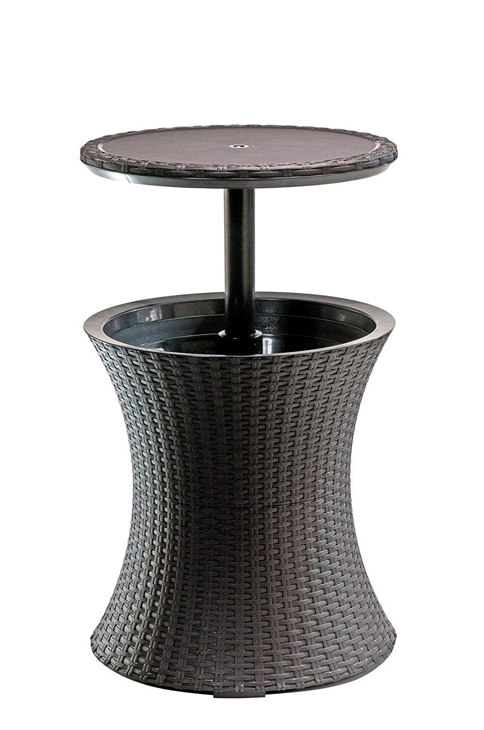 Apex Patio 7 5 Gal Cool Bar Rattan Style Outdoor Patio Table Cooler Bar Tables Patio Lawn Garden