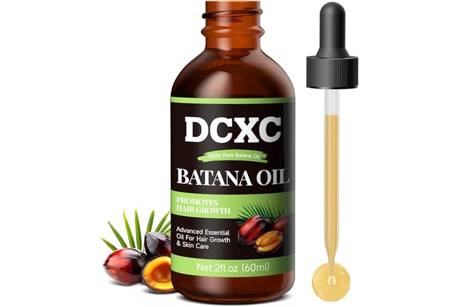 DCXC 100% Pure & Natural Batana Oil for Hair Growth – Strengthens Hair, Reduces Breakage and Hair Loss, Enhances Shine – Nourishment For All Hair Types – 60ml