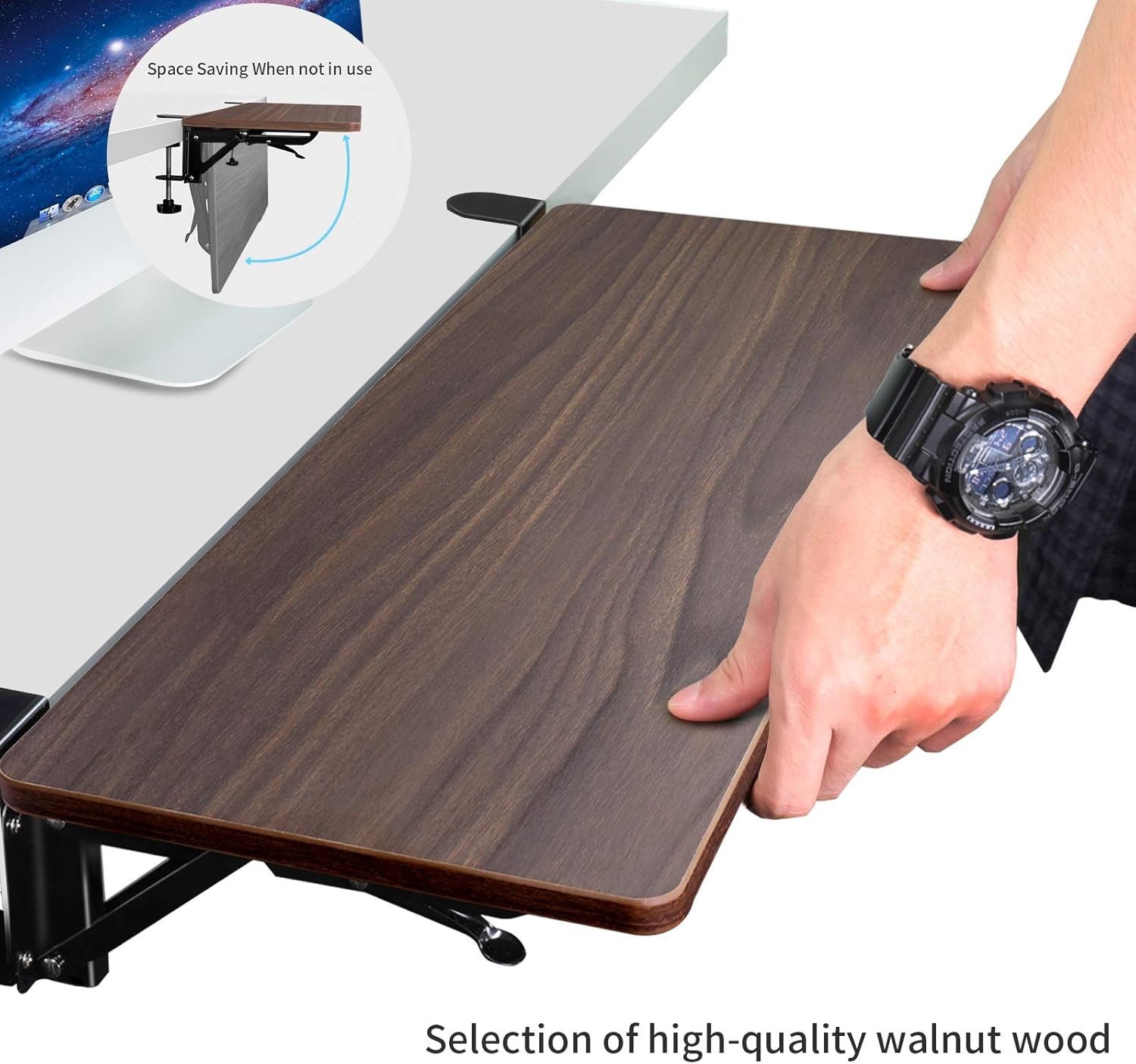 VAYDEER Desk Extender, Keyboard Platform Extender,Ergonomics Desk