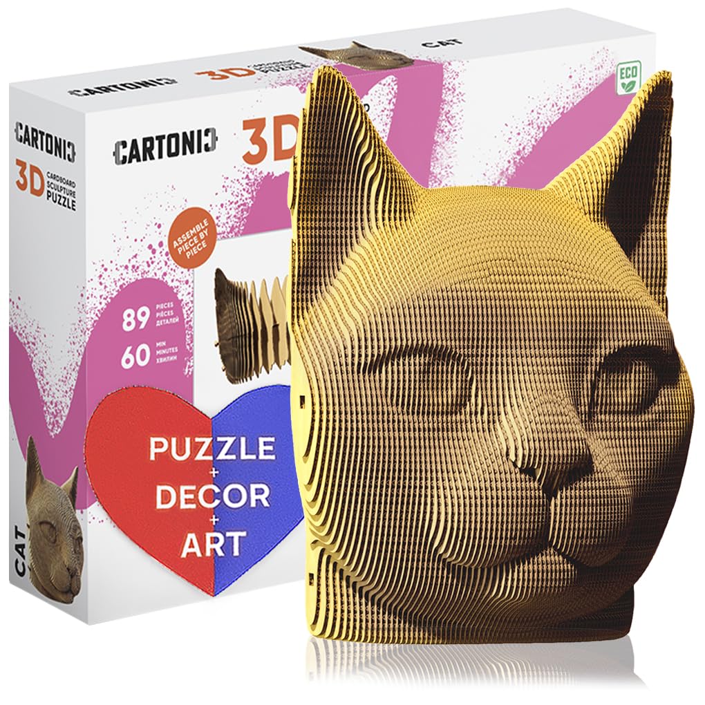 Puzzle 3D kartonowe - Kot [PUZZLE]