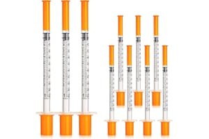 BEICOK 100Pack 1ml 30 Gauge 1/2 Inch 13mm Disposable Lab Supplies for Liquid Dispensing, Oil or Glue Applicator, Individually Wrapped