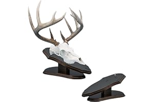 Mountain Mike's Reproductions Euro Plaque Skull Desk - Rustic Wall Mount Display Plaque- Great Gifting for Nature Lover - Skull Mount Kit for Deer, Bear, Boar, and More