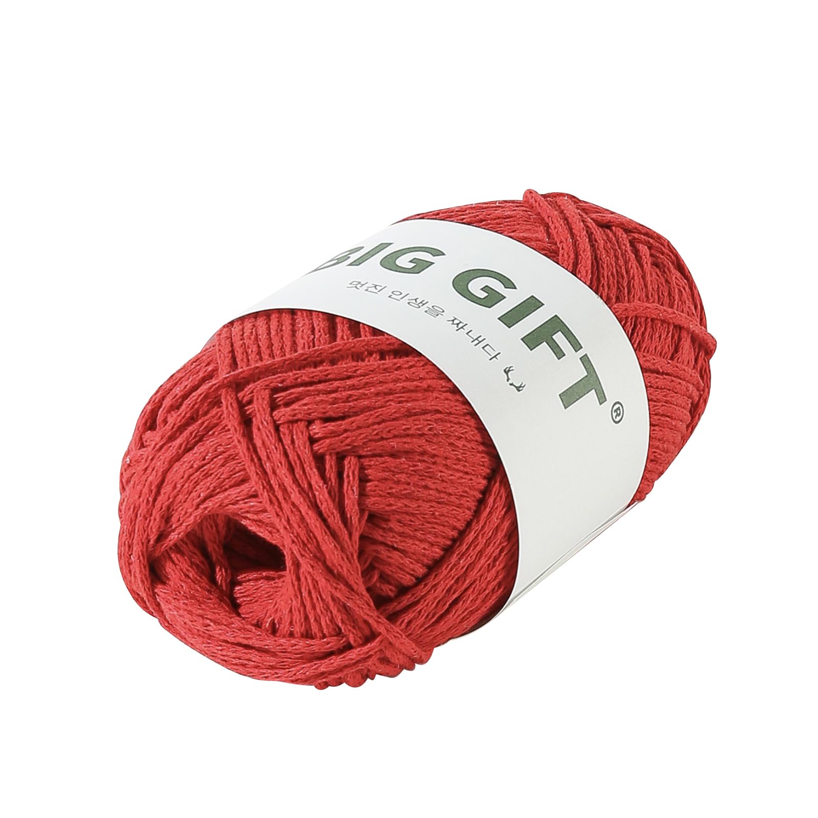 Yarn Classic Knitting Cotton Yarn for Knitting and Crochet 100g (Red), Ideal for Beginners, Kids Crafts, Small Projects