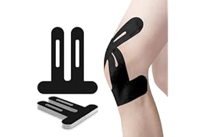 LMHRZH Precut Kinesiology Knee Tape Hypoallergenic Athletic for Knee Pain Knee Tape for Knee Pain Relief Pre Cut Knee Support & Stability, Pain Relief – Breathable