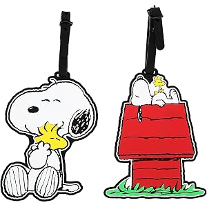 Peanuts Snoopy and Woodstock 2pk Luggage Tags for Travel and Everyday Use