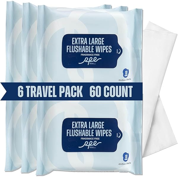 RPE LIFE FLUSHABLE WET WIPES – 6 PORTABLE...