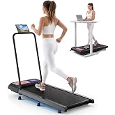 XVCAS Walking Treadmill Pad with 0-8% Incline,2.5HP Walking Treadmill Mat for Home &amp; Office,Portable Treadmill with Handle Bar,Under Desk Treadmill with App Support,Remote Control &amp; LED Display