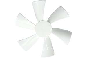 TruePower 20-2238 White 6" Replacement Fan Blade with 0.094" Round Bore,1 Pack