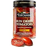 Tuscanini Premium Sun-dried Tomatoes in Olive Oil, 10.6 oz, Product of Calabria Italy, Julian Cut, Nothing Artificial, Kosher (including Passover)