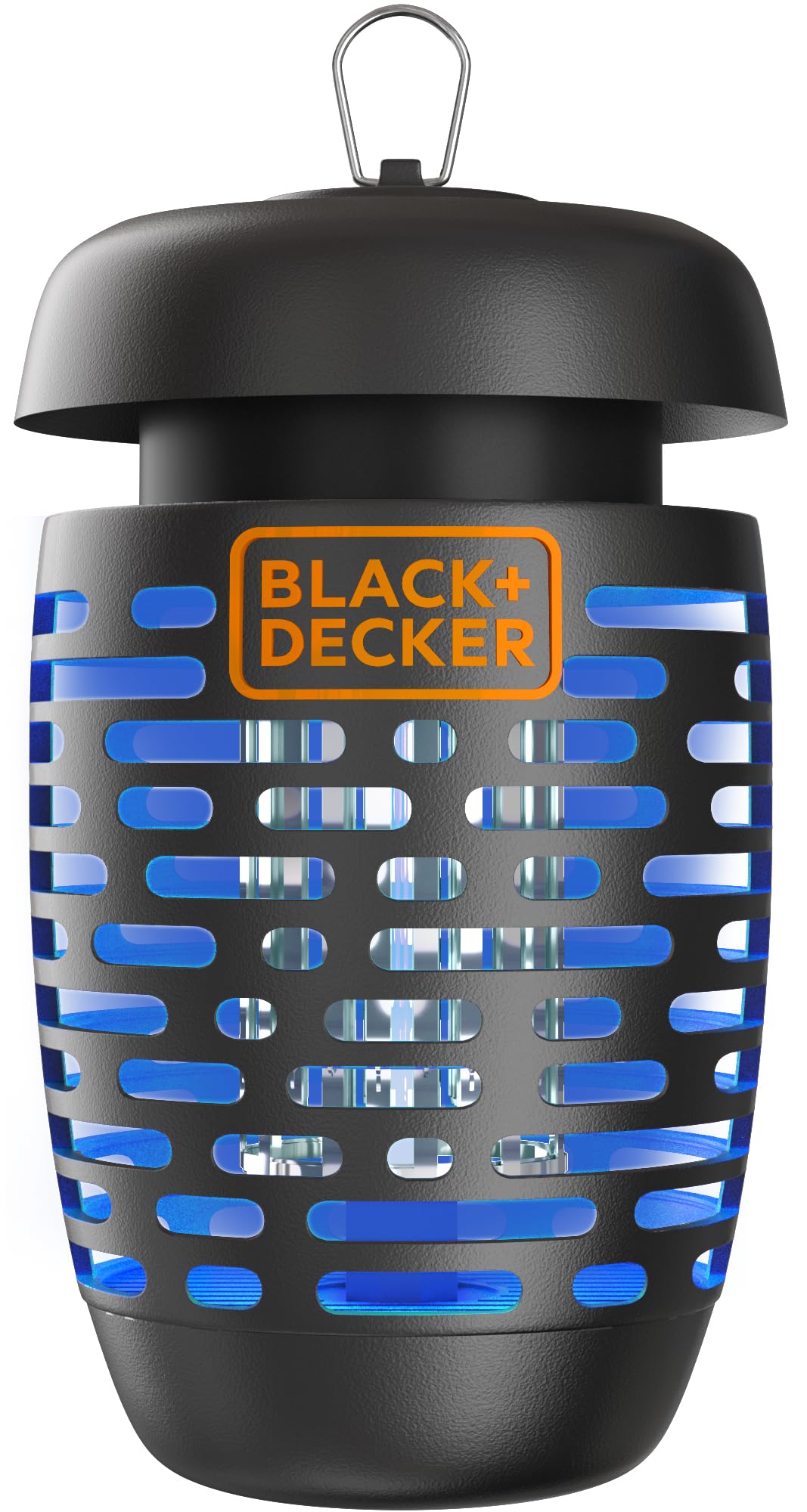Photo 1 of BLACK+DECKER Bug Zapper Electric Lantern with Insect Tray, Cleaning Brush, Light Bulb & Waterproof Design for Indoor & Outdoor Flies, Gnats & Mosquitoes Up to 625 Square Feet