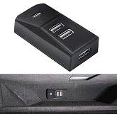 Arcoche USB Hub for Tesla New Model y / 3 Glove Box 4-Port Docking Station | Model Y Juniper 2025-26 Model 3 Highland 2024-26 Cybertruck Seamlessly transfer dashcam footage flash-drive data games music