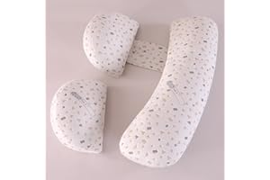Coussin de grossesse pour dormir sur le côté, coussin de grossesse doux pour femme enceinte, coussin de maternité avec housse
