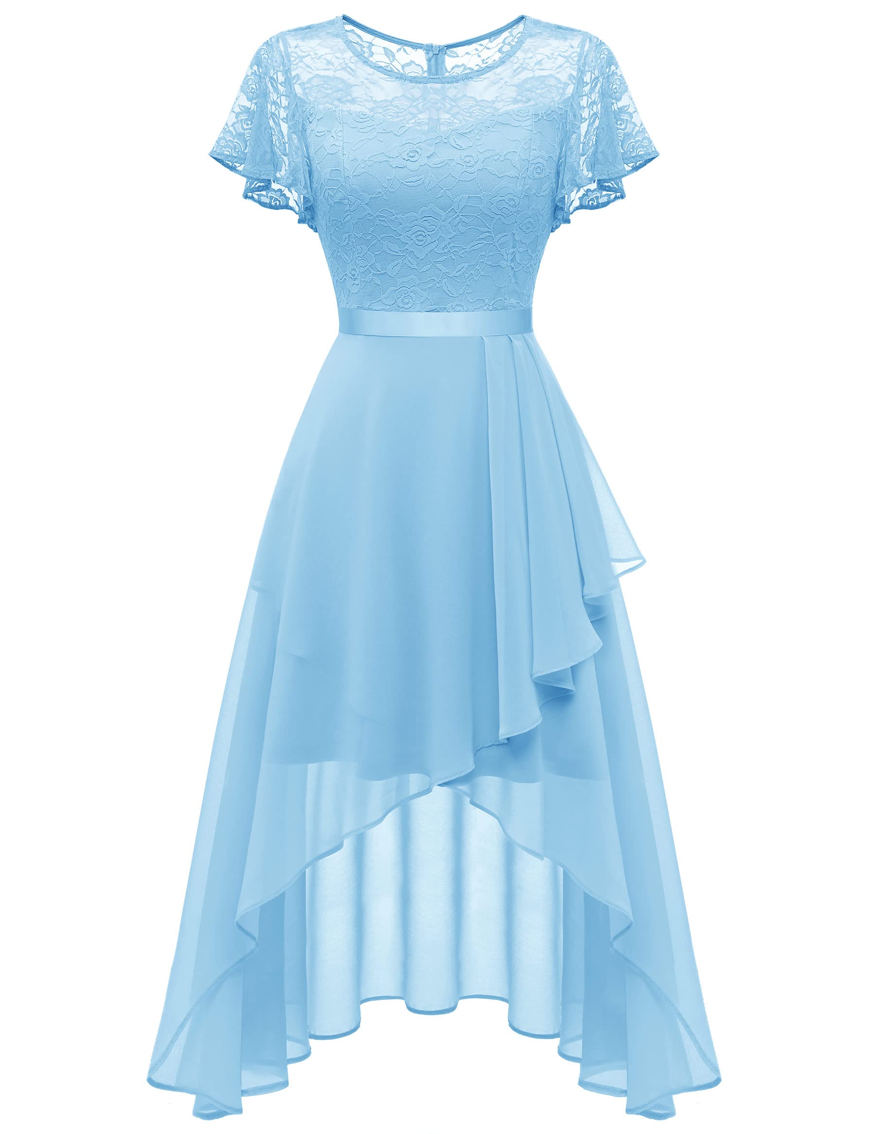 Wedtrend Light Blue HOCO Dress 2023 Midi Wedding