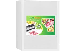 MakMeFre 100 Quart Size 8" x 12" Vacuum Sealer Bags with BPA Free and Heavy Duty,Great for Food Storage Vaccume Sealer PreCut Bag