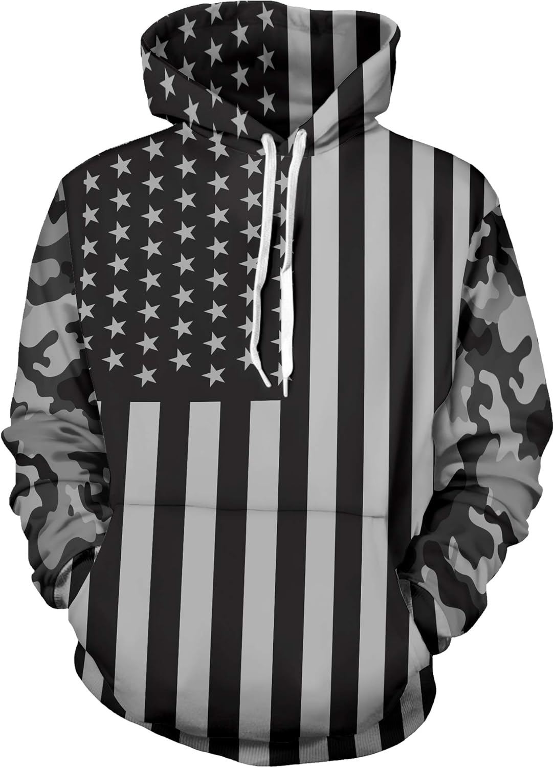 Unisex 3D Print National Flag Pattern Hoodies Mens Long Sleeve Sweatshirts: Clothing