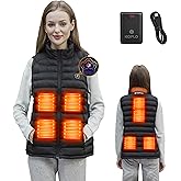 KOPLO Heated Vest for Men, 14400mAh Battery Pack with Lightweight Rechargeable Electric Heating Vest