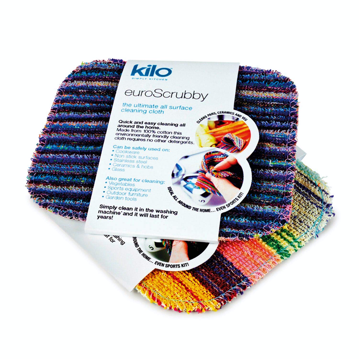 EuroScrubby - cookware, vegetables, ceramics, outdoor furniture, sports equipment - SMALL TWIN PACK