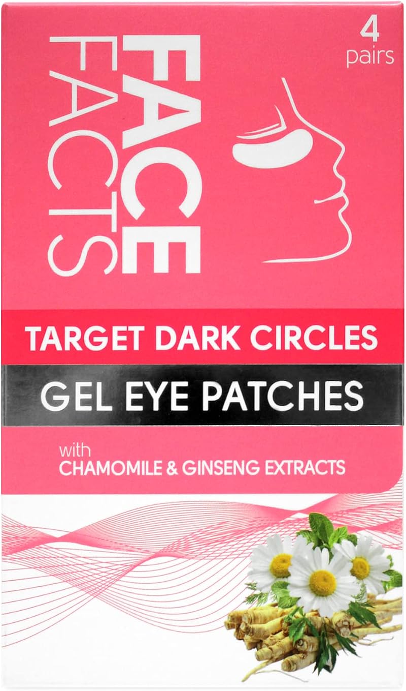 Pretty Face Facts Under-Eye Gel Patches Reduce Dark Circles 4 Pairs