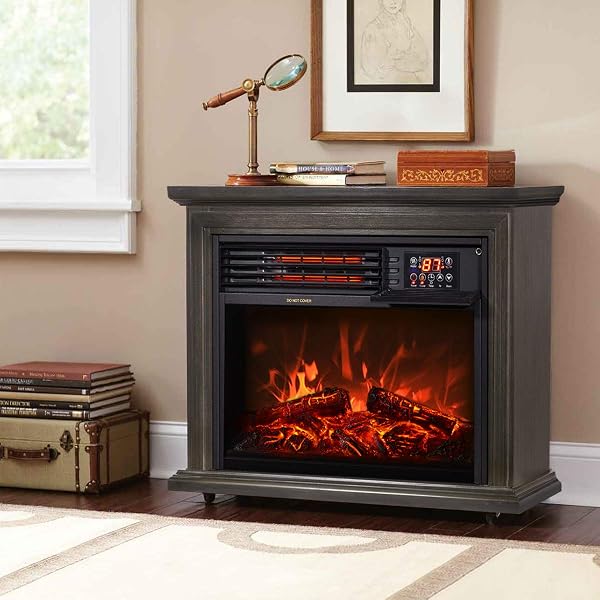 Pleasant Hearth GLF-5002-68 Sheridan Mobile Fireplace, Cherry : Amazon.ca:  Tools u0026 Home Improvement