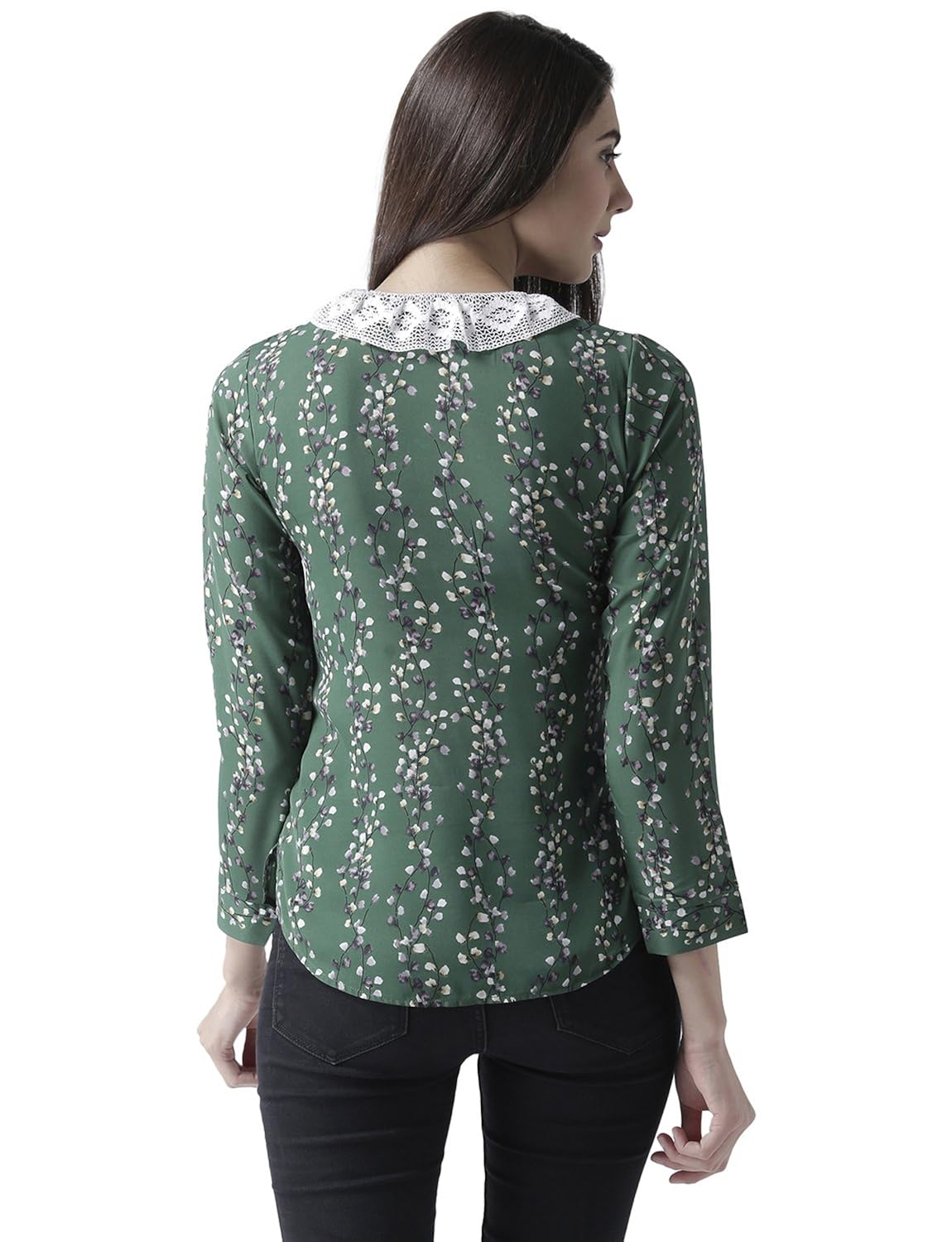 msfq women's floral regular fit top