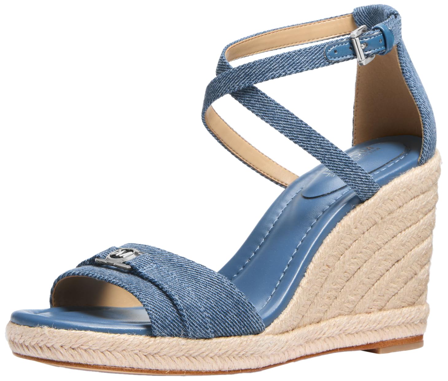 Michael Kors Mandy Wedge Sandal, Union Wash, 5
