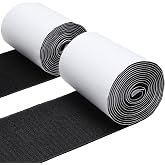 MAXECHO 4.4 Inches x 7 Feet Strong Sticky Back Heavy Duty Hook and Loop Tape with Adhesive, Non-Slip Couch Cushion Grip Accessories, Double Sided Strip Roll to Prevent Sliding, Black