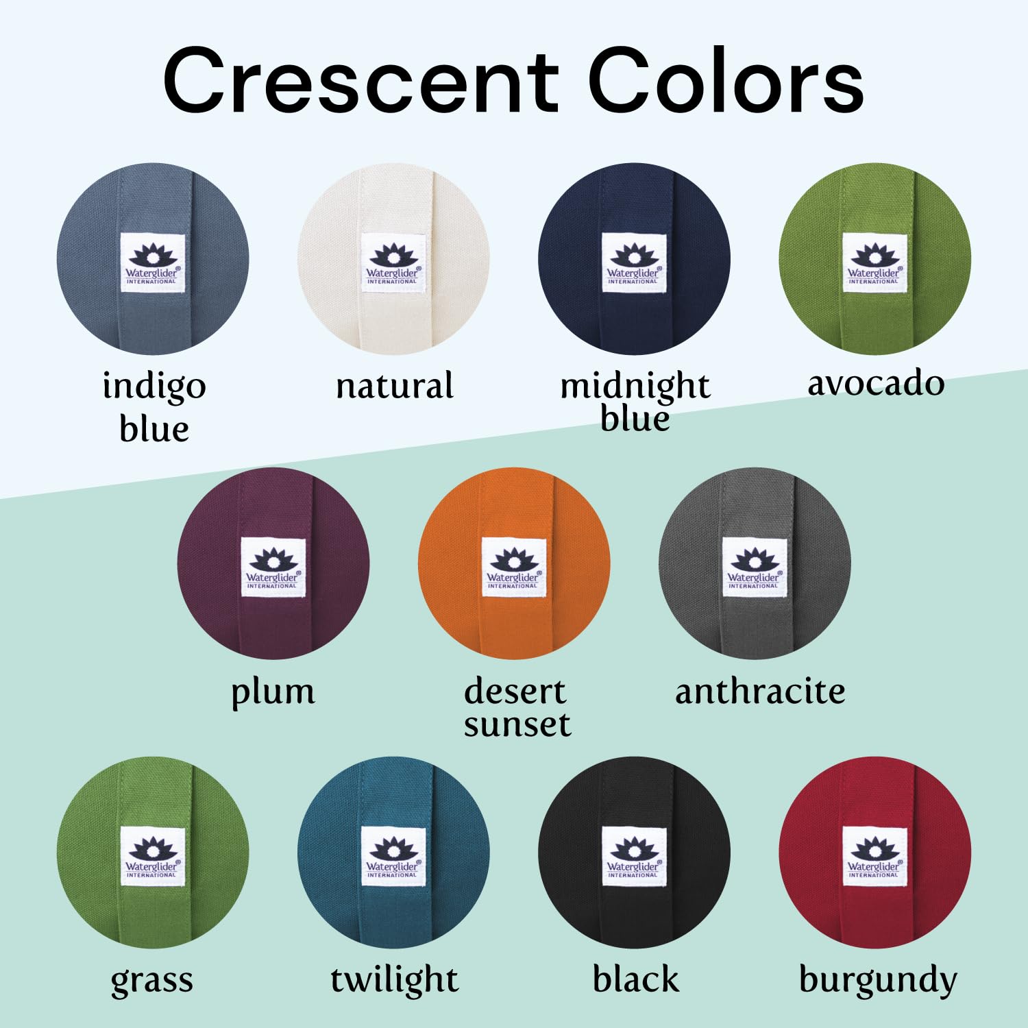 Waterglider International Meditation Cushion (Plum) Crescent, Buckwheat Husk Filled, Floor Pillow or Cushions, Yoga Seat, Zafu, Made in The USA - Image 7