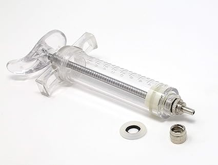 20ml Polycarbonate Plastic Reusable Syringe Luer Lock Tip Slip Tip Livestock Veterinary Medical Lab Supplies Amazon Com Industrial Scientific