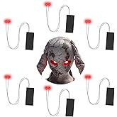 6 Pack Halloween Glowing LED Eyes, Halloween Eyes Lights for Skulls, Costumes & Props (Red)
