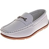 French Toast Toddler Boy Loafers Penny Moccasin School Driving Dress Shoes for Boys Black, Tan, Navy, White Red Size 5-10 Toddlers 11-13 Little Kid 1-5 Big Kid