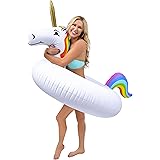 GoFloats Unicorn Pool Float Party Tube - Inflatable Rafts, Adults & Kids