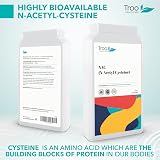 Troo Healthcare NAC Supplement 600mg - Vegan Detox Support 120 Count view 5
