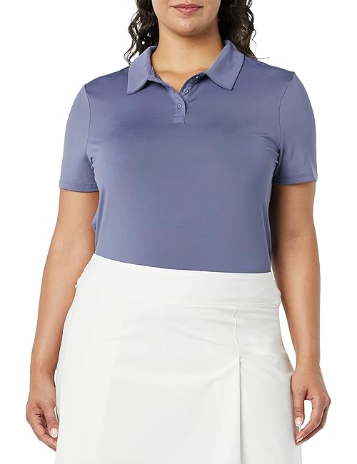 Amazon Essentials Women's Tech Stretch Tennis T-Shirt, Slate Grey, X-Small