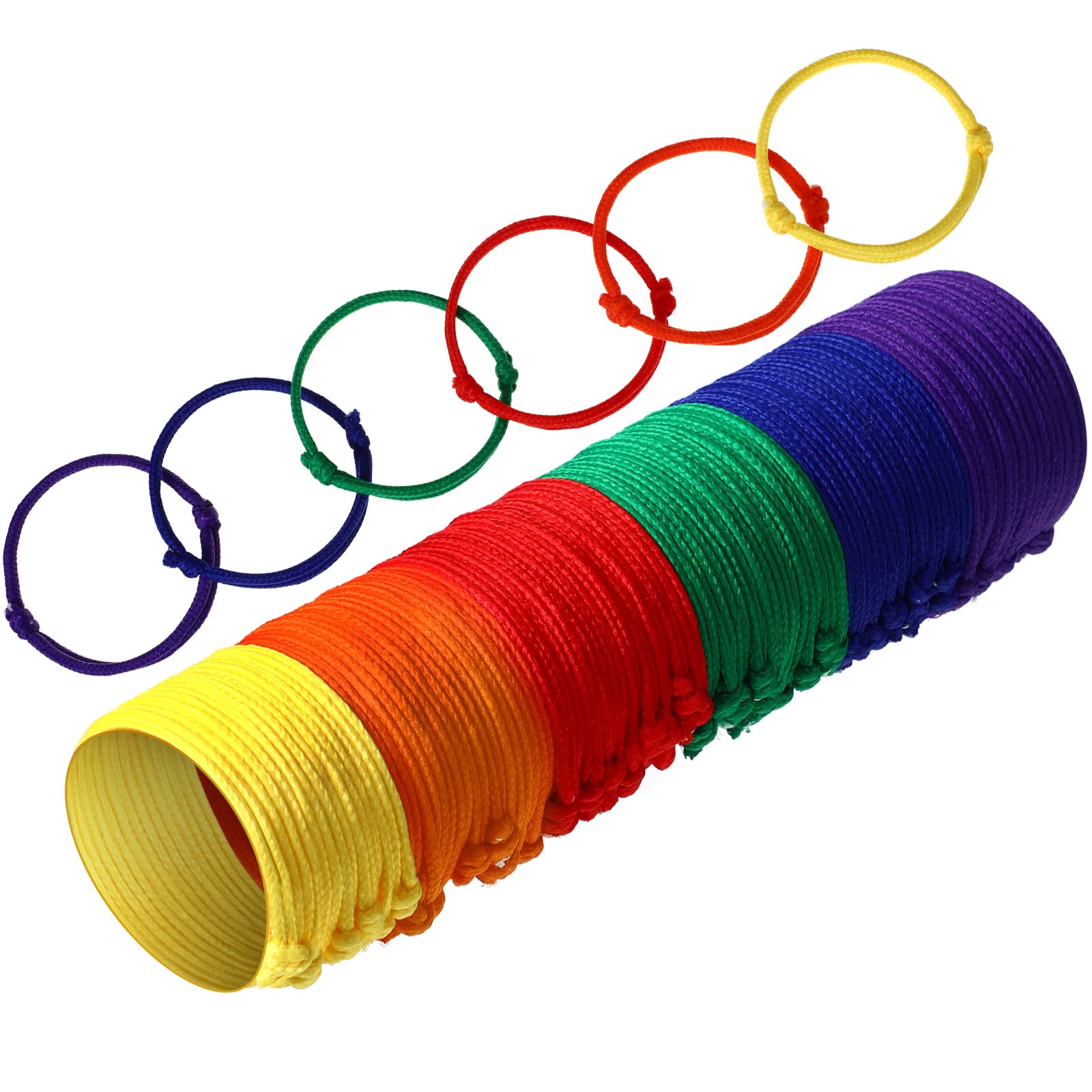 Photo 1 of WILLBOND 216 Neon Friendship Bracelet Bulk for Kids Paracord Bracelet Back to School Gift for Student Birthday Classroom Basket Stuffers Adjust Rope Goodie Bag Girl Boy Party Favor(Multi Colors)