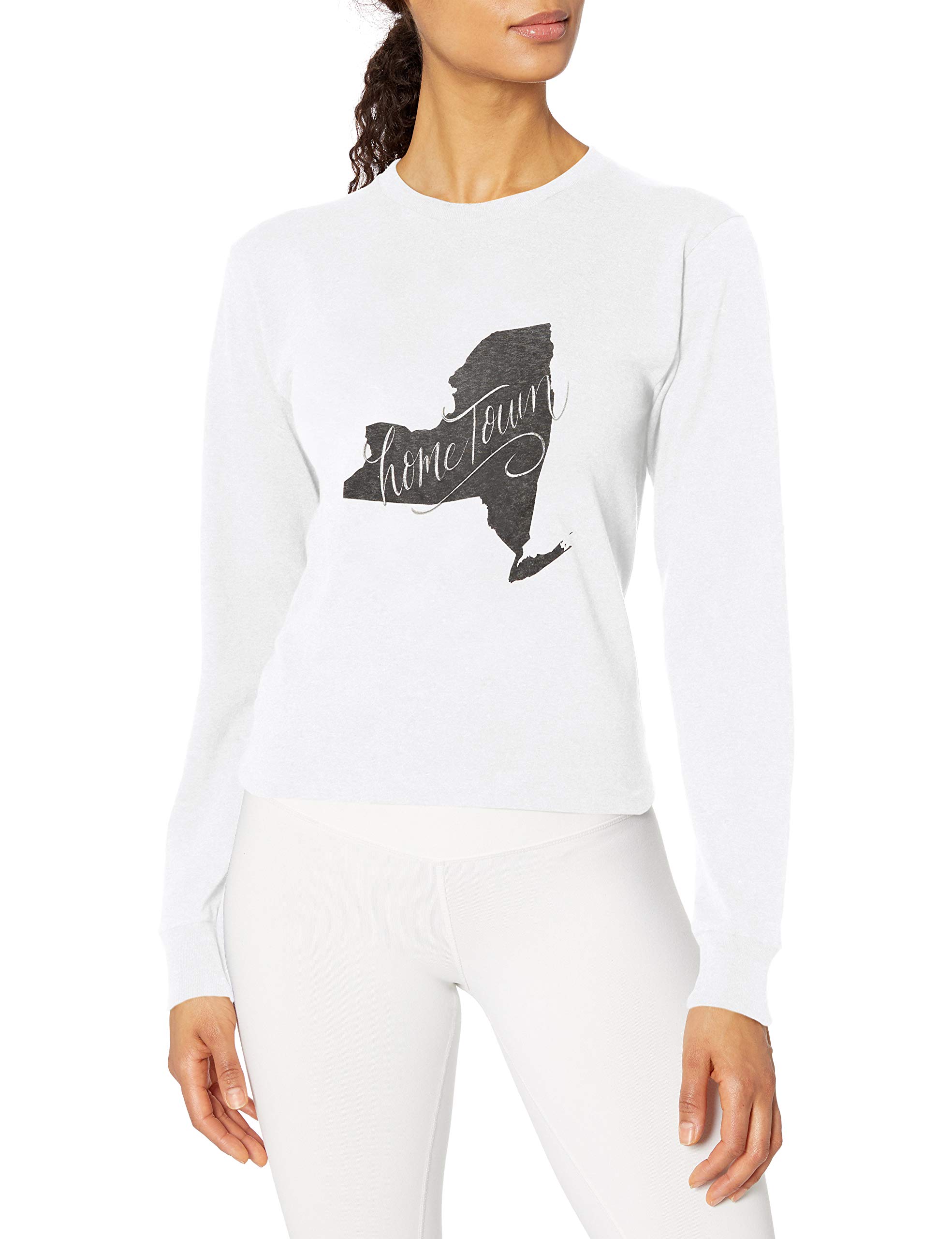 Soffe Women's T-Shirt, Georgia Hey Ya'll-White, Small