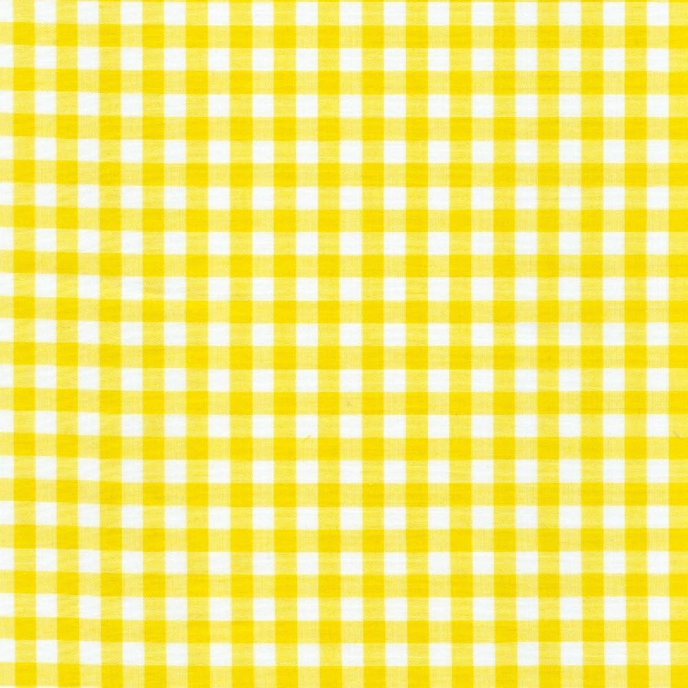 Amazon.com: Yellow Gingham Check Fabric 