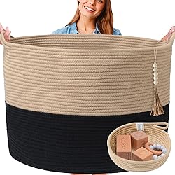 XXXXL WASHABLE Blanket Basket Living Room Boho
