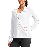 G Gradual Women's Lightweight Athletic Jacket Sun Protection UPF 50+ Zip Up 4 Pockets Long Sleeve Shirts Workout Running